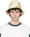 Jacquemus Off-white & Beige La Croisière 'the Gelato' Bucket Hat In 15c Beige / Off-whit
