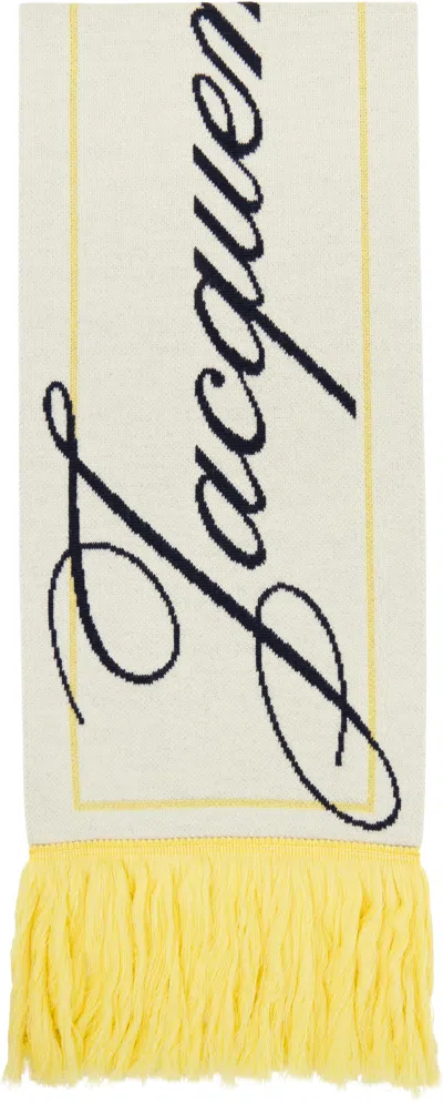 Jacquemus Liga Scarf In Yellow