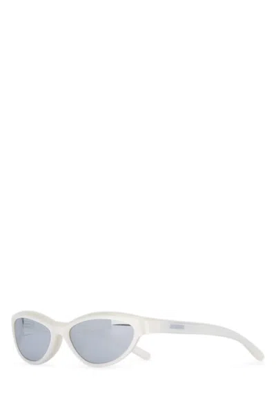 JACQUEMUS OFF WHITE CAT-EYE SUNGLASSES