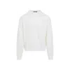 Jacquemus Brode Off White Merino Wool Pullover In White