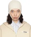 Jacquemus Off-white La Casa 'la Capuche Gros Grain' Beanie In 110 Off-white