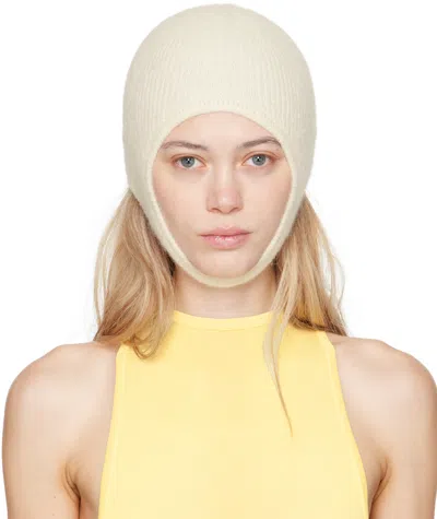Jacquemus Off-white La Casa 'la Capuche Gros Grain' Beanie In 110 Off-white