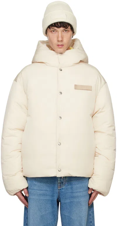 Jacquemus Off-white La Casa 'la Doudoune' Jacket In Black