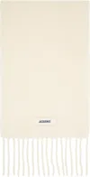 Jacquemus Off-white La Casa 'the Carro' Scarf In White