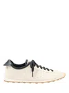 Jacquemus Les Tennis Leather-trimmed Canvas Sneakers In White
