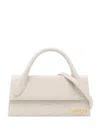 Jacquemus Long Linen Tote Bag With Single Strap In Off White