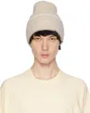 Jacquemus Off-white Le Papier 'le Bonnet Neve' Beanie In 110 Off-white