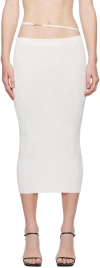 Jacquemus Off-white Les Classiques 'la Jupe Pralù' Midi Skirt In 110 Off-white
