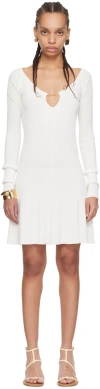 Jacquemus Off-white Les Classiques 'la Mini Robe Pralù' Minidress In 110 Off-white