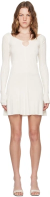 Jacquemus Off-white Les Classiques 'la Mini Robe Pralù' Minidress In 110 Off-white