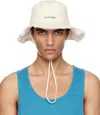 Jacquemus Off-white Les Classiques 'the Artichaut' Bucket Hat In 110 Off-white