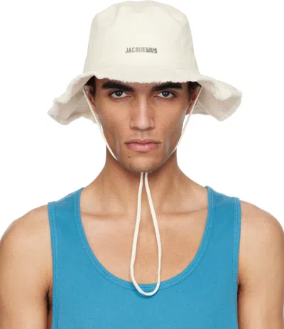Jacquemus Off-white Les Classiques 'the Artichaut' Bucket Hat In 110 Off-white