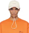 Jacquemus Off-white Les Classiques 'the Artichaut' Cap In 110 Off-white