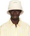 Jacquemus Off-white Les Classiques 'the Gadjo' Bucket Hat In 110 Off-white