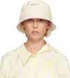 Jacquemus Off-white Les Classiques 'the Gadjo' Bucket Hat In White