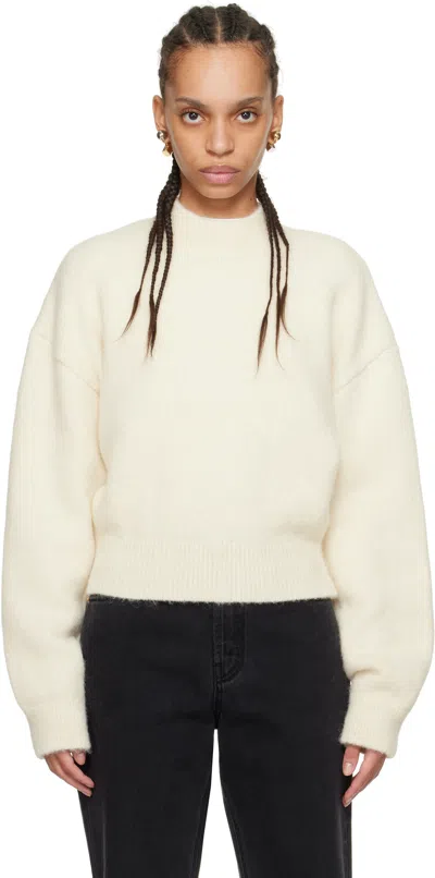 JACQUEMUS OFF-WHITE LES CLASSIQUES 'THE JACQUEMUS KNIT' SWEATER