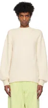Jacquemus Off-white Les Classiques 'the ' Sweater In 130 Light Beige