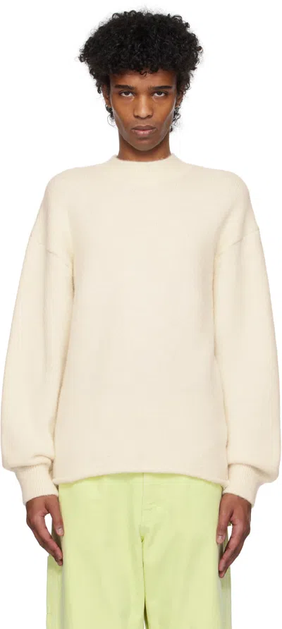 Jacquemus Off-white Les Classiques 'the ' Sweater In 130 Light Beige