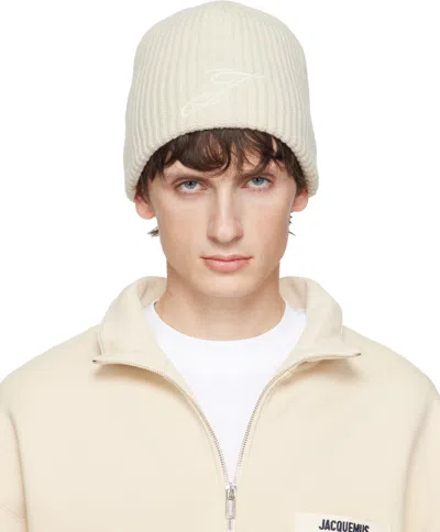 Jacquemus Off-white 'the Espiral' Beanie