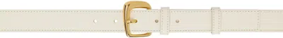 Jacquemus Off-white 'the Ovalo' Belt In 115 Light Ivory