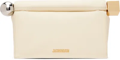Jacquemus Off-white 'the Rond Carré' Clutch