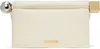 Jacquemus Off-white 'the Rond Carré' Clutch In 115 Light Ivory