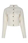 Jacquemus Le Cardigan Scala High Neck Jacket In Neutral