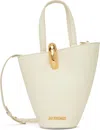 Jacquemus Le Petit Bambola Leather Bucket Bag In 115 Light Ivory