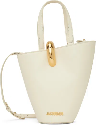 JACQUEMUS OFF-WHITE 'THE SMALL BAMBOLA' TOTE