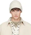 Jacquemus Off-white 'the Tourni' Beanie In White