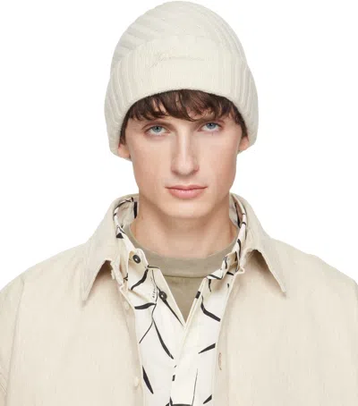 Jacquemus Off-white 'the Tourni' Beanie