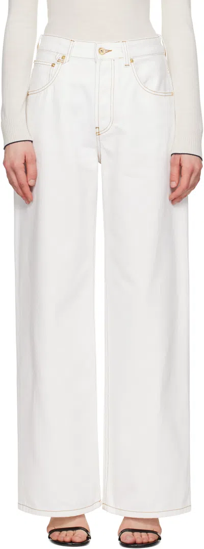 JACQUEMUS OFF-WHITE 'THE WIDE DE-NÎMES' JEANS