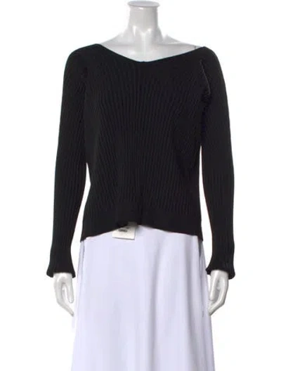 Pre-owned Jacquemus Off-the-shoulder Sweater W/ Tags In Black