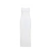 Jacquemus Off White La Robe Maille Plumetis Viscose Long Dress In Off White