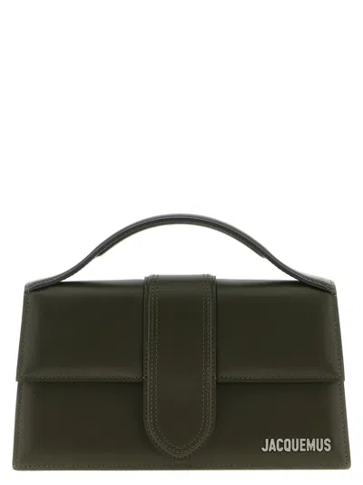 Jacquemus Olive Bambino Large Crossbody Bag In Green