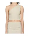 Jacquemus One-shoulder Vest In Nude