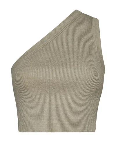 Jacquemus One-shoulder Vest In Nude