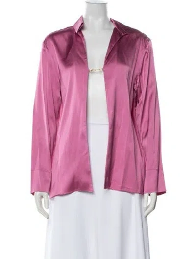 Pre-owned Jacquemus Open Front Long Sleeve Top In Pink