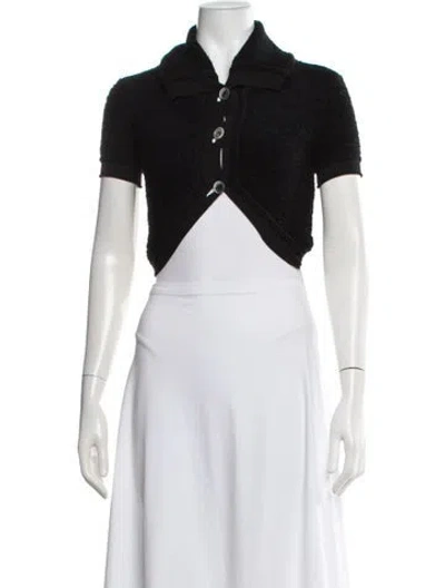 Pre-owned Jacquemus Open Front Sweater In Black
