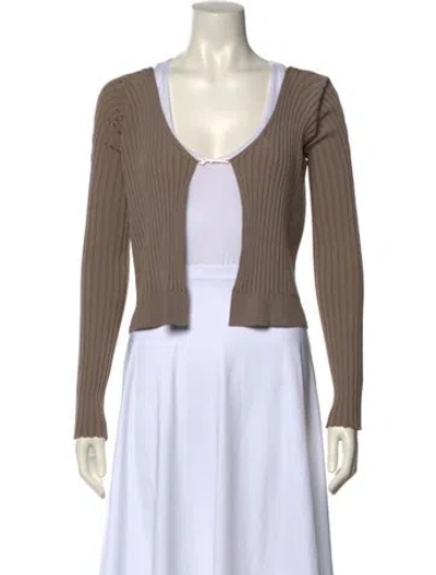 Pre-owned Jacquemus Open Front Sweater In Neutral
