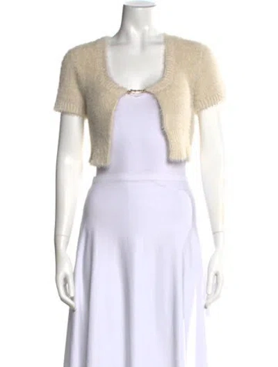 Pre-owned Jacquemus Open Front Sweater In Neutrals