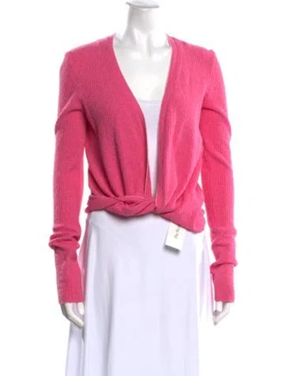 Pre-owned Jacquemus Open Front Sweater In Pink