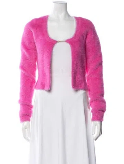 Pre-owned Jacquemus Open Front Sweater In Pink