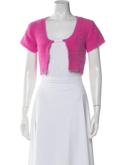 Pre-owned Jacquemus Open Front Sweater In Pink