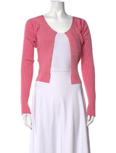 Pre-owned Jacquemus Open Front Sweater In Pink