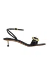 Jacquemus Regalo 100 Croc-embossed Leather Sandals In Multicolor