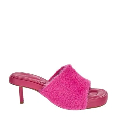 JACQUEMUS OPEN-TOED HIGH-HEELED SANDALS