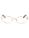 Jacquemus Oval-framed Optical Glasses In Gold