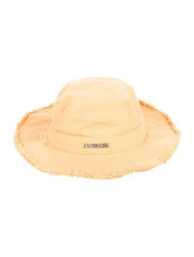 Pre-owned Jacquemus Orange Adjustable Hat W/ Silver-toned Hardware