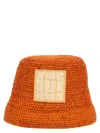 Jacquemus Orange Le Bob Ficiu Bucket Hat In Orange